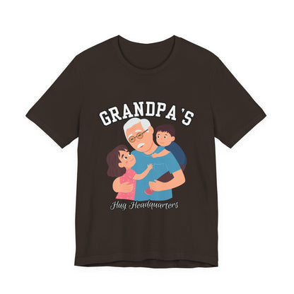 Grandpa's Fun Headquarters Tee | Family Gift, Father's Day, Grandparent's Day, Casual Wear, Cute Graphic Shirt