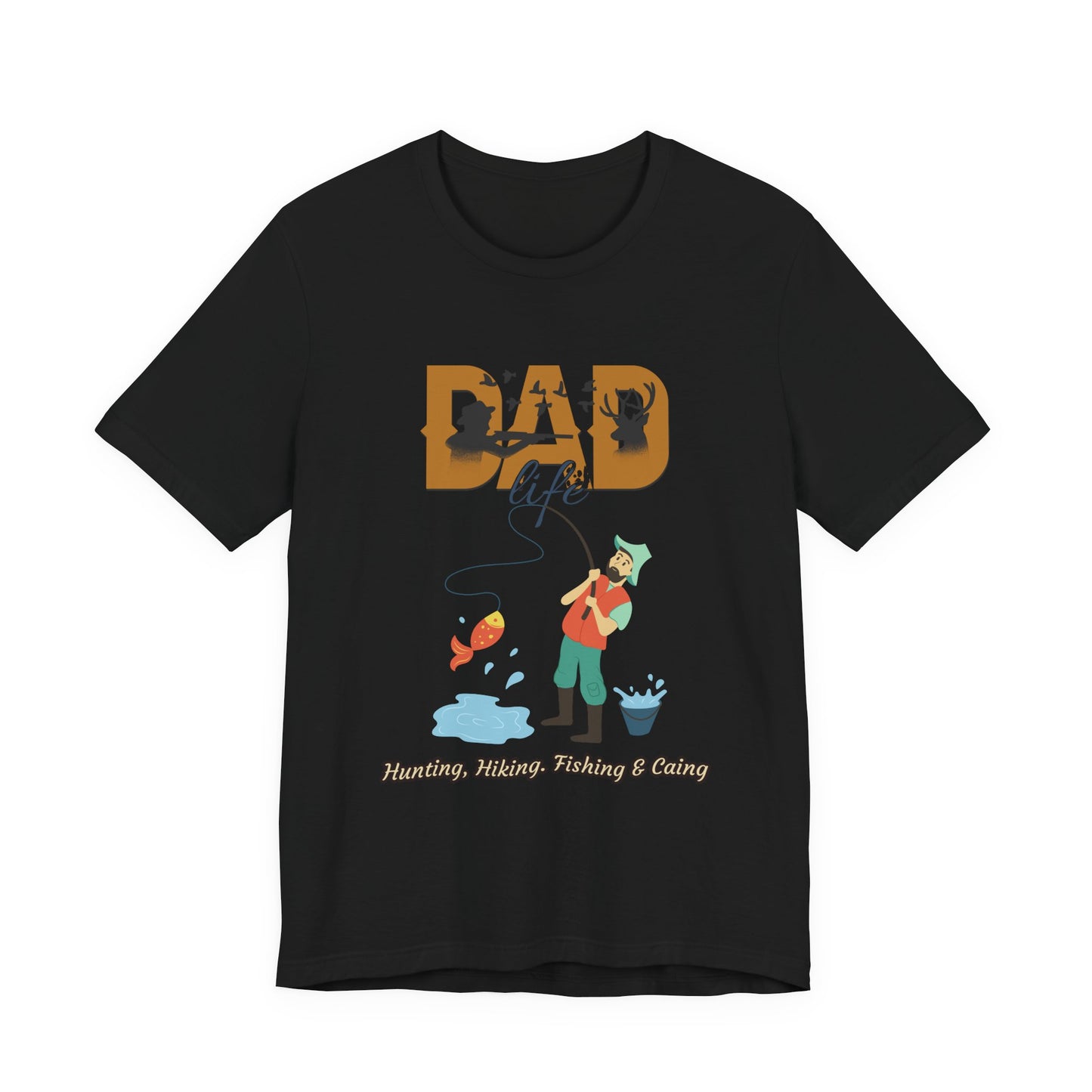 Dad Life Fishing Tee, Perfect for Fathers Day, Outdoor Adventures, Casual Wear, Gift for Dads, Fishing Enthusiasts