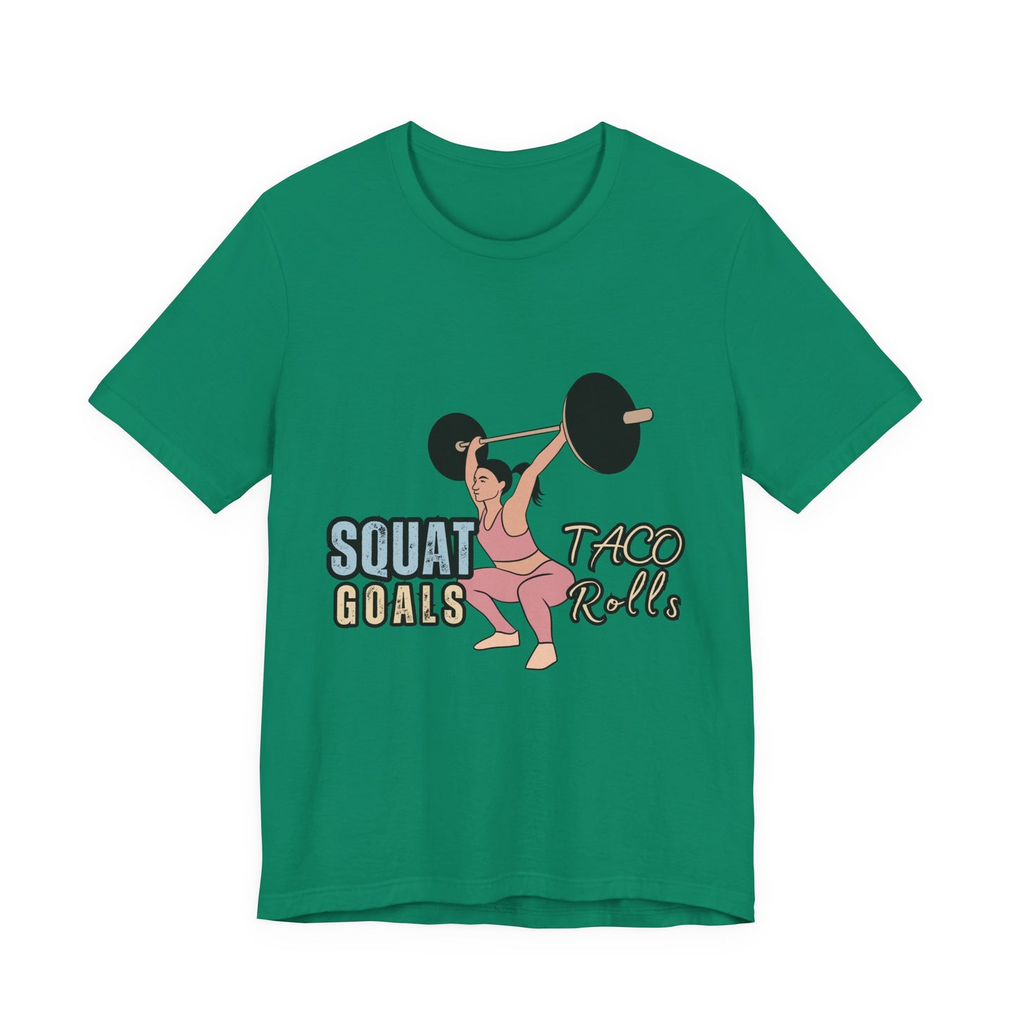 Squat Goals Unisex Jersey Tee, Funny Workout Shirt, Fitness Gift, Gym Apparel, Weightlifting Top, Motivational Tee