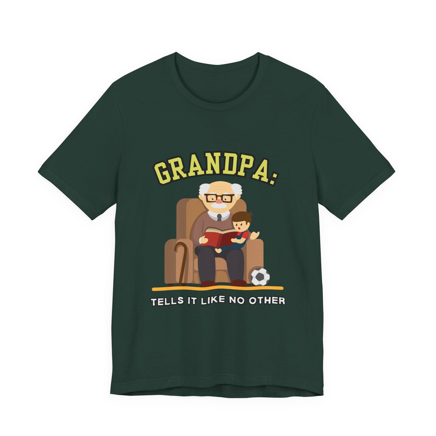 Grandpa Tells It Like No Other Tee | Funny Unisex Short Sleeve, Gift for Grandpa, Family Reunion Wear, Casual Everyday Shirt, Father's [...]