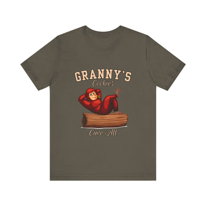 Granny's Cookies Unisex Tee, Cute Cookie Lover Gift, Baking T-Shirt, Funny Foodie Apparel, Family Gathering Shirt, Holiday Gift Idea