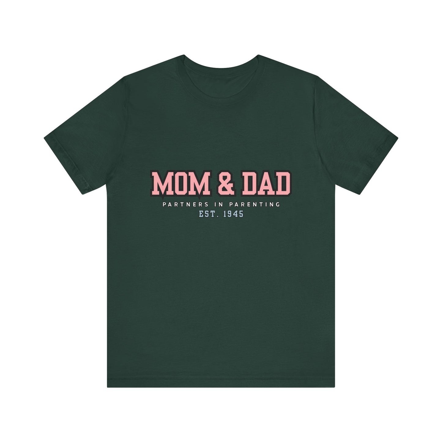 Mom & Dad Partner in Parenting Tee, Family Matching Tee, Parent T-Shirt, Gift for New Parents, Cute Family Shirt, Unisex Graphic Tee