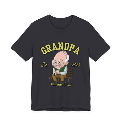Vintage Grandpa Tee, Unisex Short Sleeve T-Shirt, Gift for Grandpa, Father's Day Outfit, Family Reunion Apparel, Nostalgic T-Shirt