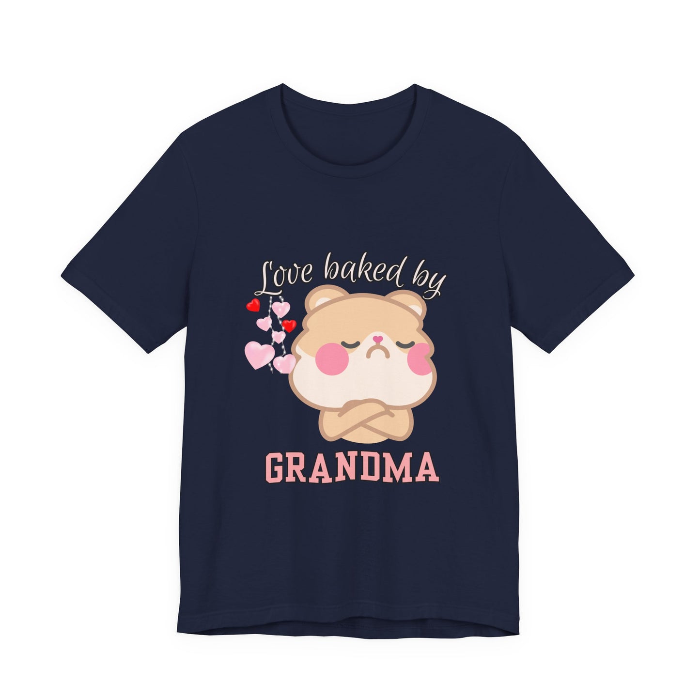 Love Baked by Grandma Tee - Cute Gift for Grandkids, Grandma Shirt, Family Reunion, Birthday Gift, Casual Wear