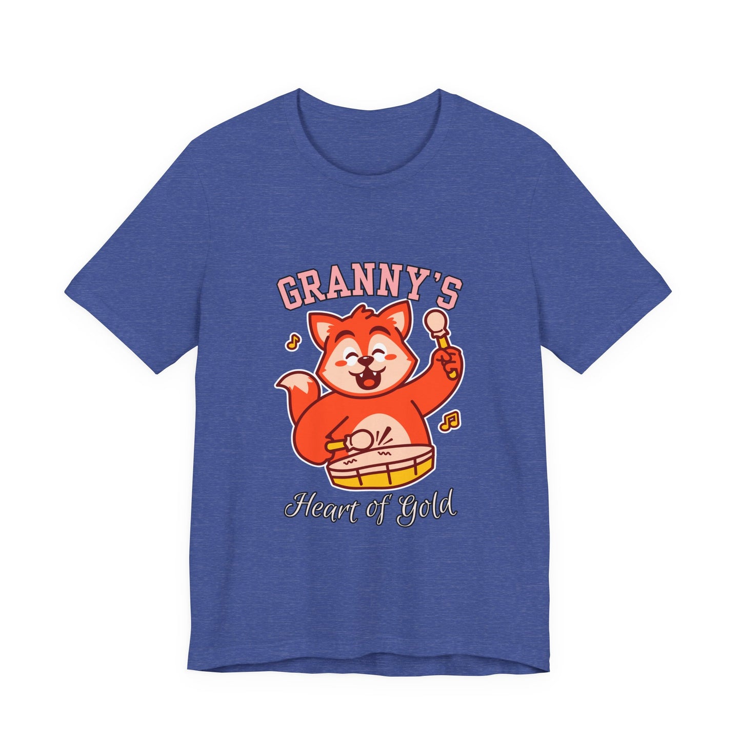 Granny's Heart of Gold Tee, Cute Graphic T-Shirt, Gift for Grandma, Casual Wear, Family Celebration Shirt