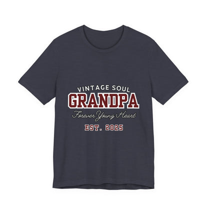 Vintage Soul Grandpa Tee | Perfect Gift for New Grandpas, Father's Day Present, Casual Wear, Family Gatherings, Comfortable Style