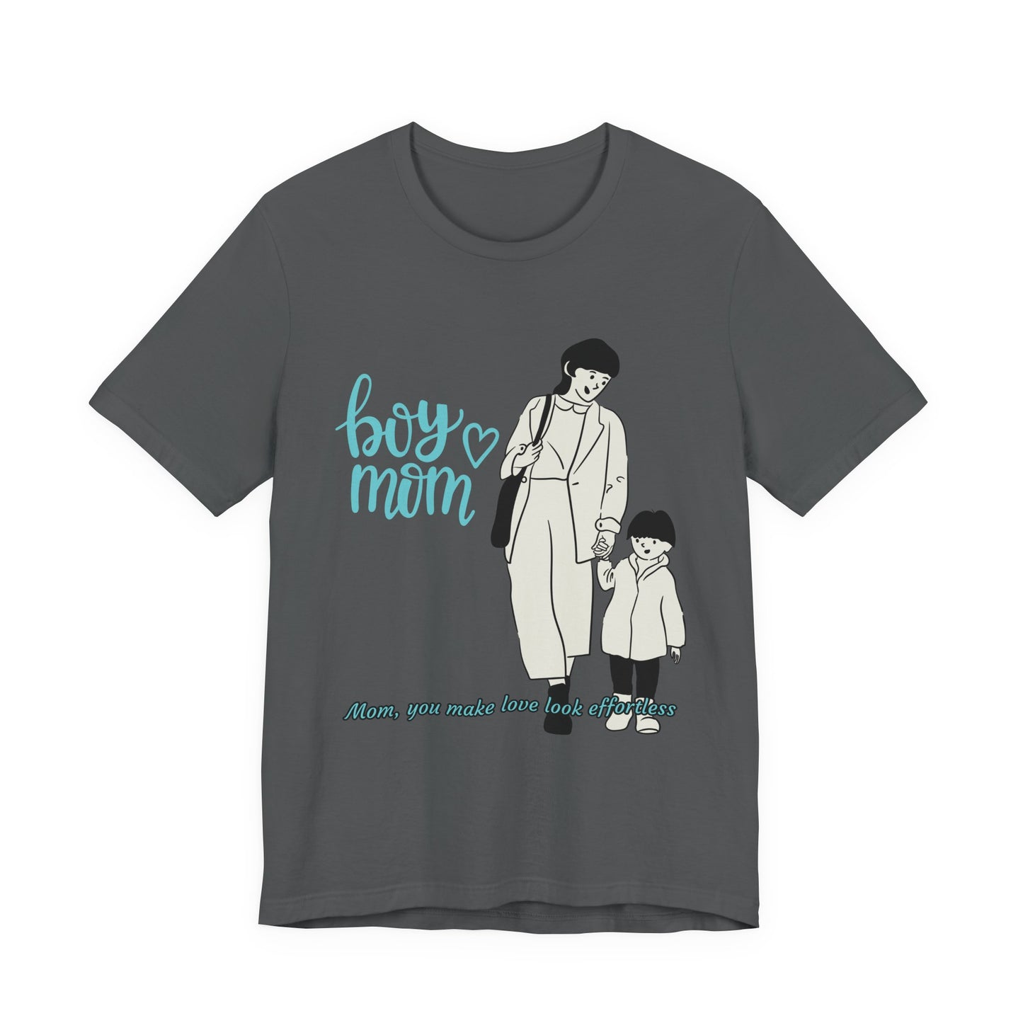 Boy Mom Short Sleeve Tee - Perfect Gifts for Mothers, Cute Family Outfits, Mom's Night Out, Mother's Day Apparel, Casual Everyday Wear