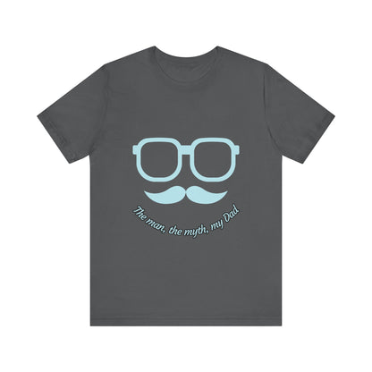 Dad Myth Short Sleeve Tee, Father's Day Gift, Unisex T-Shirt, Funny Dad Shirt, Casual Dad Apparel, Gift for Him