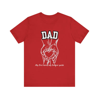 Heartfelt Dad's Love Tee, Gift for Dad, Unisex Tee with Heart Design, Birthday Gift, Casual Wear