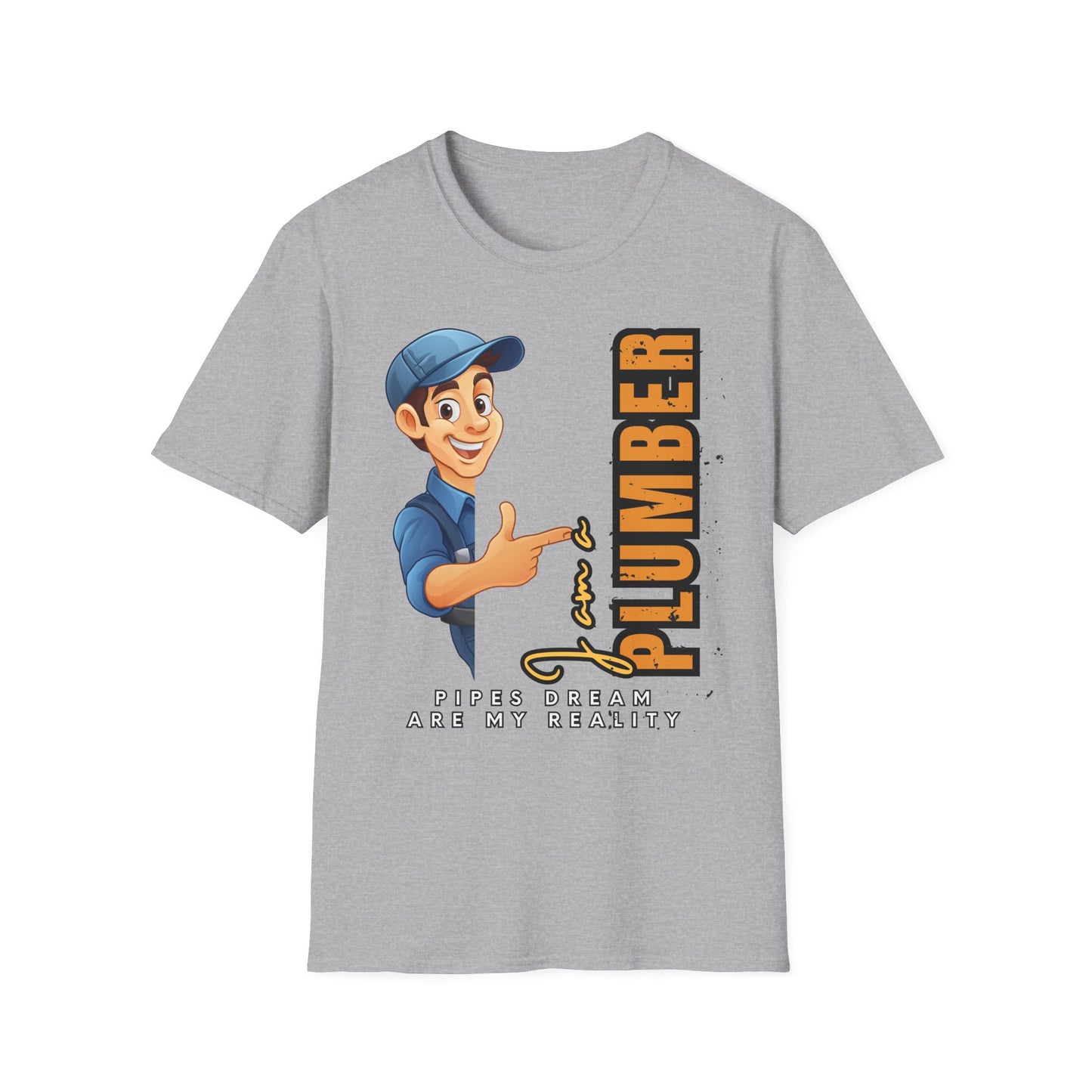 Plumber RealityT-Shirt, Funny Plumbing Tee, Gift for Plumbers, Casual Work Shirt, Father's Day Gift, Home Repair Humor
