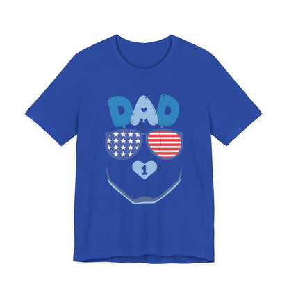 Patriotic Dad Tee, Father's Day Gift, USA Pride Shirt, Unisex Graphic T-Shirt, Summer Casual Wear