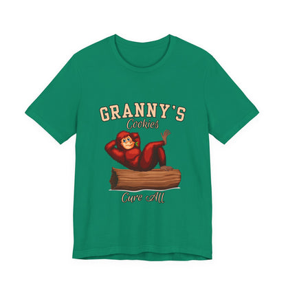 Granny's Cookies Unisex Tee, Cute Cookie Lover Gift, Baking T-Shirt, Funny Foodie Apparel, Family Gathering Shirt, Holiday Gift Idea