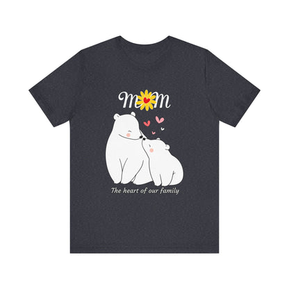 Mom Love Short Sleeve Tee, Cute Mom Shirt, Gift for Mom, Family Tee, Mother's Day Shirt, Mother's Day Gift