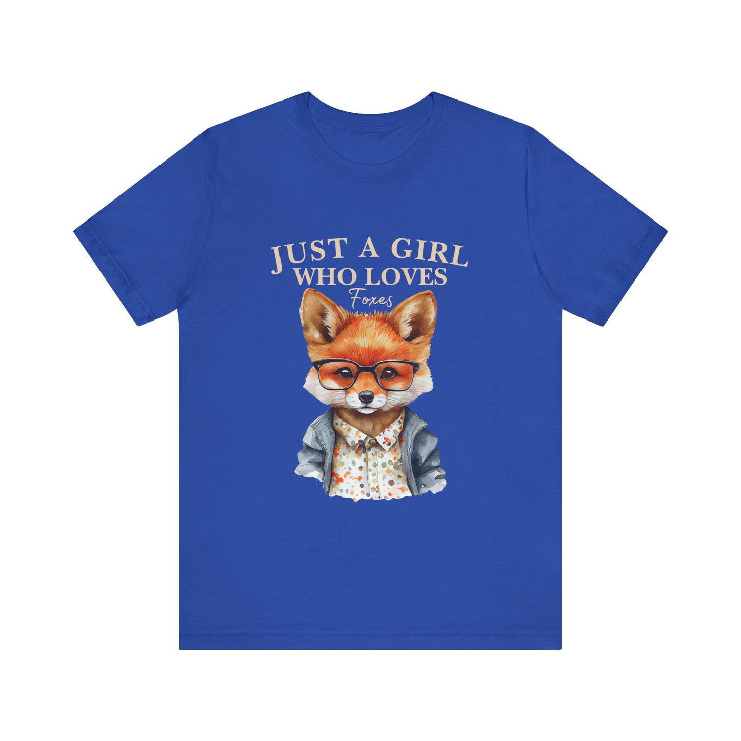 Cute Fox Graphic Tee for Animal Lovers, Fun Gift for Girls, Nature Lover Shirt, Animal Themed Apparel, Perfect for Casual Outings
