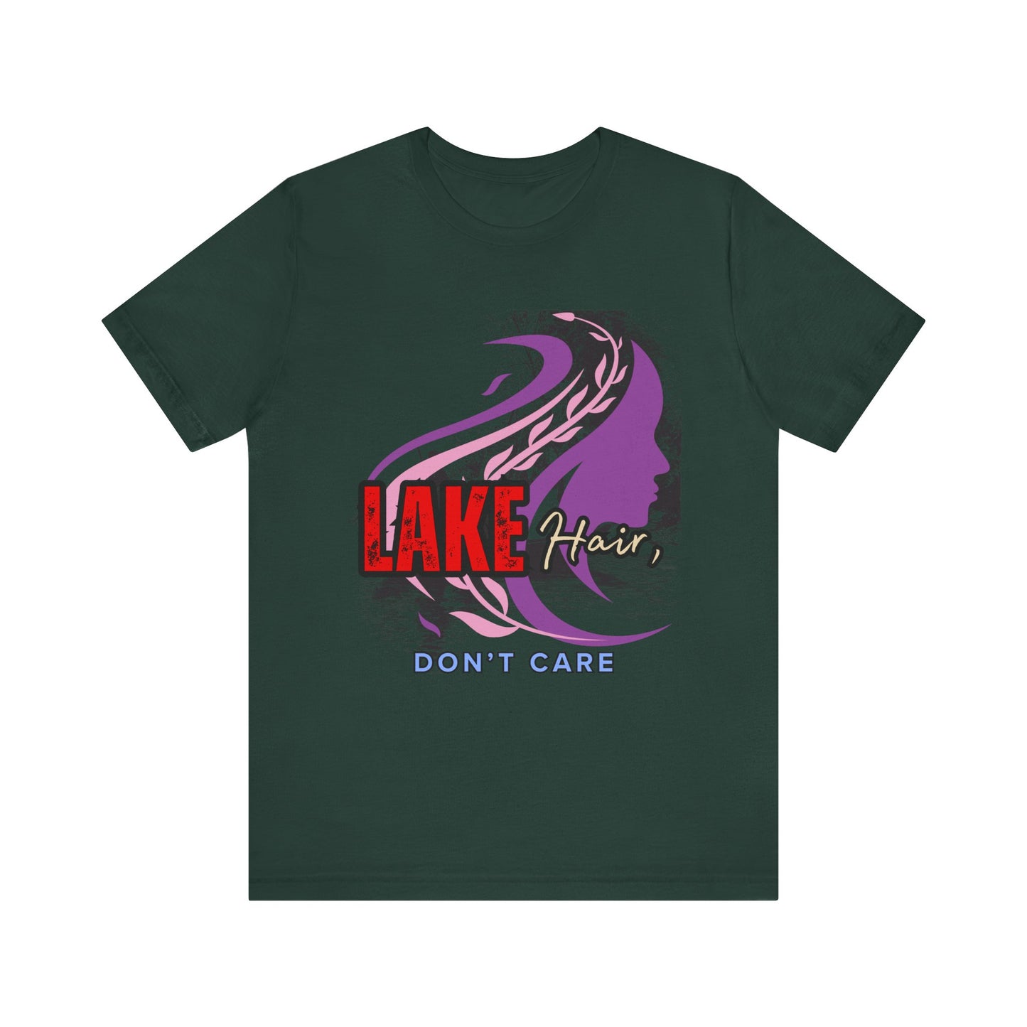 Lake Hair Don't Care Tee - Perfect for Summer Days, Lake Lovers, Beach Trips, Casual Wear, Vacation Tees, Gifts
