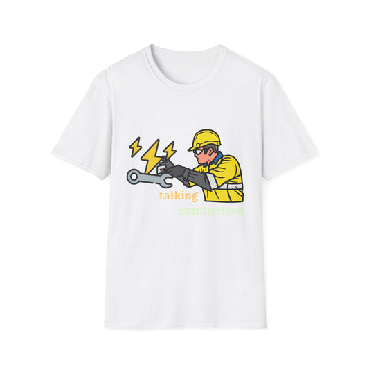 Electrician Humor T-Shirt, Funny Work Shirt, Gift for Electricians, Casual Tee, Unique Graphic Tee, Funny Labor Day Gift, Dad Gift