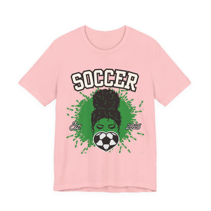 Soccer Queen Graphic Tee, Perfect for Game Day, Sports Lover Gift, Unisex Short Sleeve Tee, Soccer Mom Shirt, Athlete Apparel