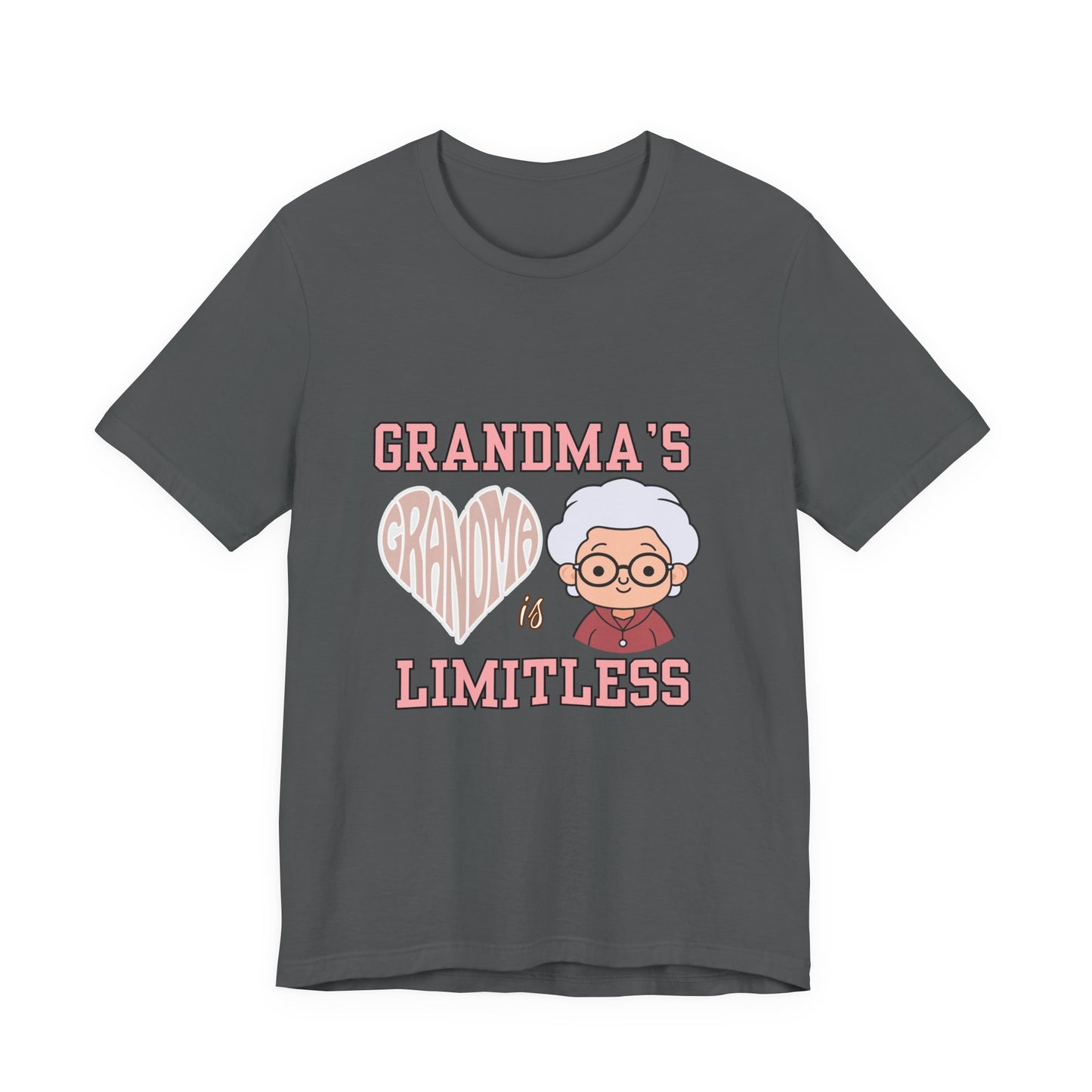 Grandma's Limitless Love Unisex Tee, Cute Grandmother Gift, Family Reunion Shirt, Mother's Day Tee, Comfortable Everyday Wear, [...]
