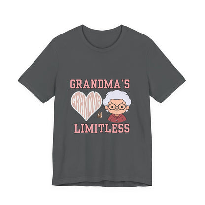 Grandma's Limitless Love Unisex Tee, Cute Grandmother Gift, Family Reunion Shirt, Mother's Day Tee, Comfortable Everyday Wear, [...]
