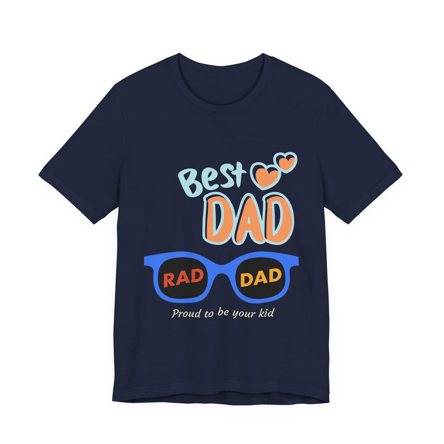 Best Dad Jersey Tee, Unisex T-Shirt, Father's Day Gift, Dad Humor Tee, Sunglasses Design Shirt, Proud to be Your Kid