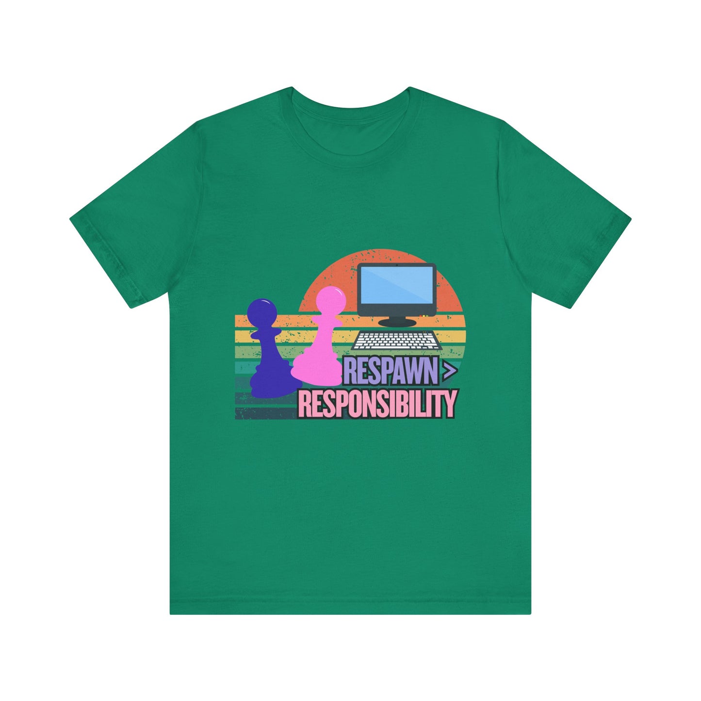 Retro Gaming Tee - Respawn Responsibility T-Shirt for Gamers, Unisex Short Sleeve Jersey, Fun Gift for Birthdays, Holidays, Casual [...]