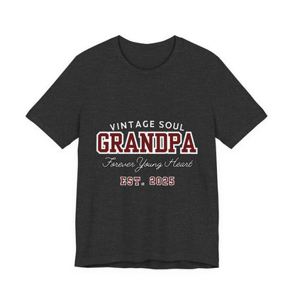 Vintage Soul Grandpa Tee | Perfect Gift for New Grandpas, Father's Day Present, Casual Wear, Family Gatherings, Comfortable Style