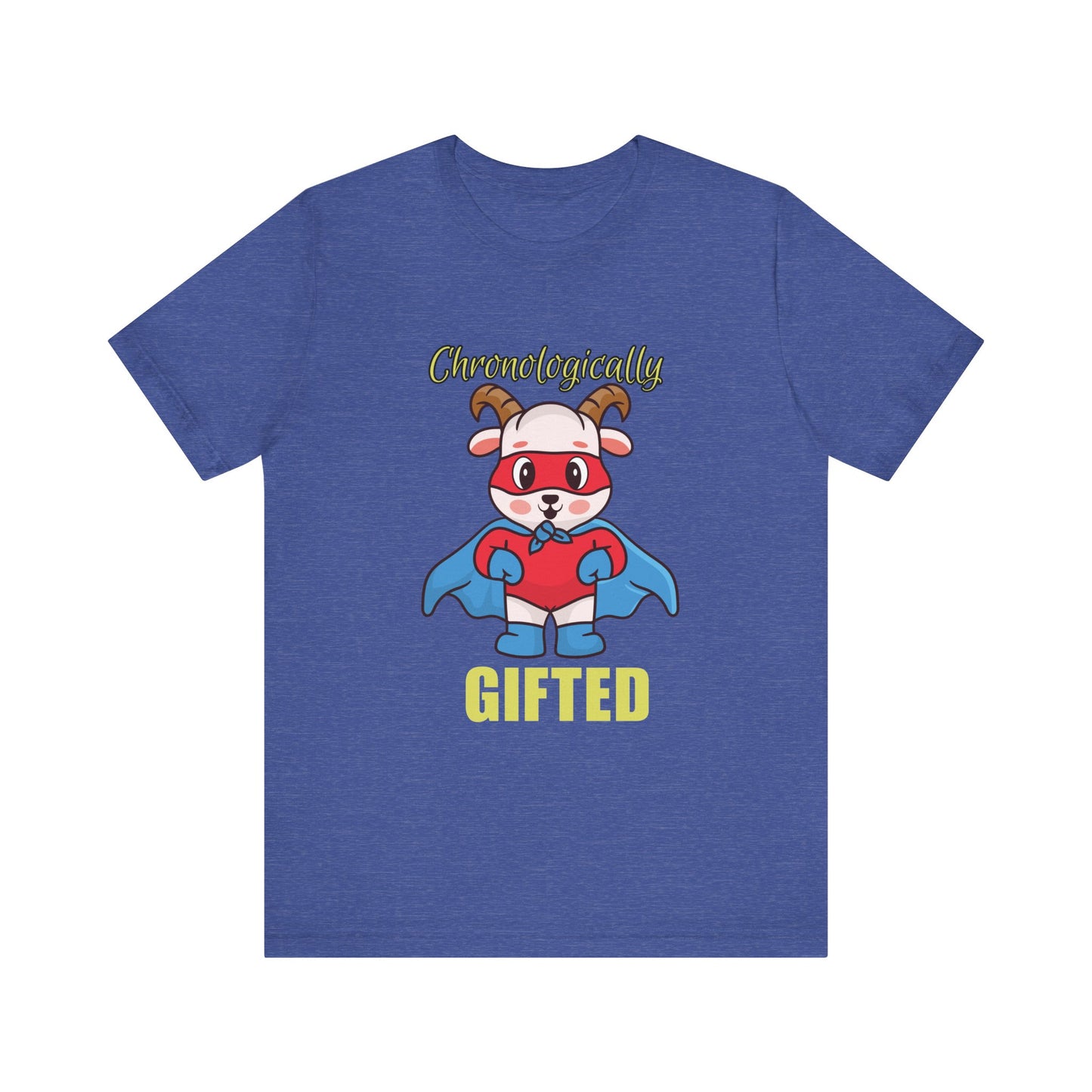Chronologically Gifted Superhero Tee, Fun T-Shirt for Kids, Birthday Gift, Unisex Short Sleeve, Comfortable Casual Wear, Cute Pet [...]