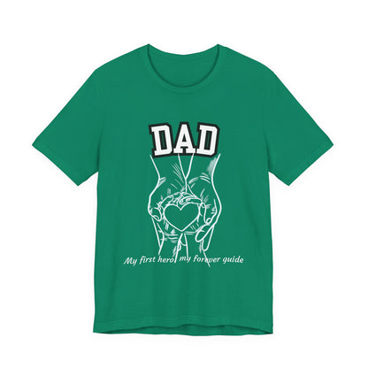 Heartfelt Dad's Love Tee, Gift for Dad, Unisex Tee with Heart Design, Birthday Gift, Casual Wear