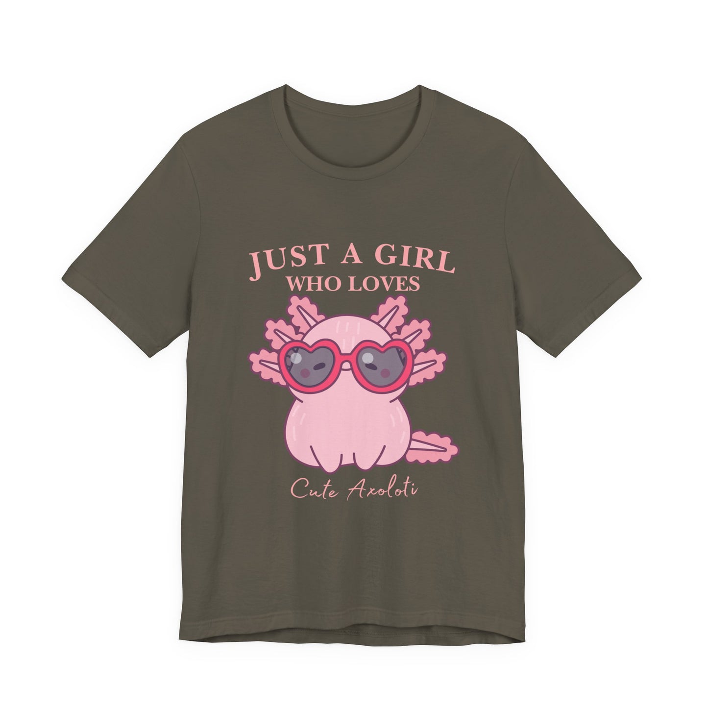 Cute Axolotl Tee for Girls, Just a Girl Who Loves, Unisex Jersey T-Shirt, Animal Lover Gift, Casual Summer Shirt, Adorable Graphic [...]