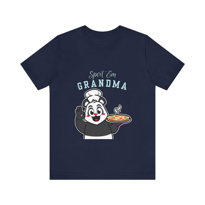 Cute Grandma Cooking Tee, Fun Family Gift, Unisex T-Shirt, Cute Chef Panda Design, Birthday, Mother's Day, Casual Wear