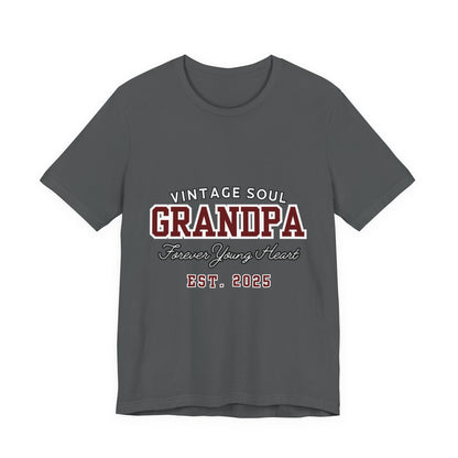 Vintage Soul Grandpa Tee | Perfect Gift for New Grandpas, Father's Day Present, Casual Wear, Family Gatherings, Comfortable Style