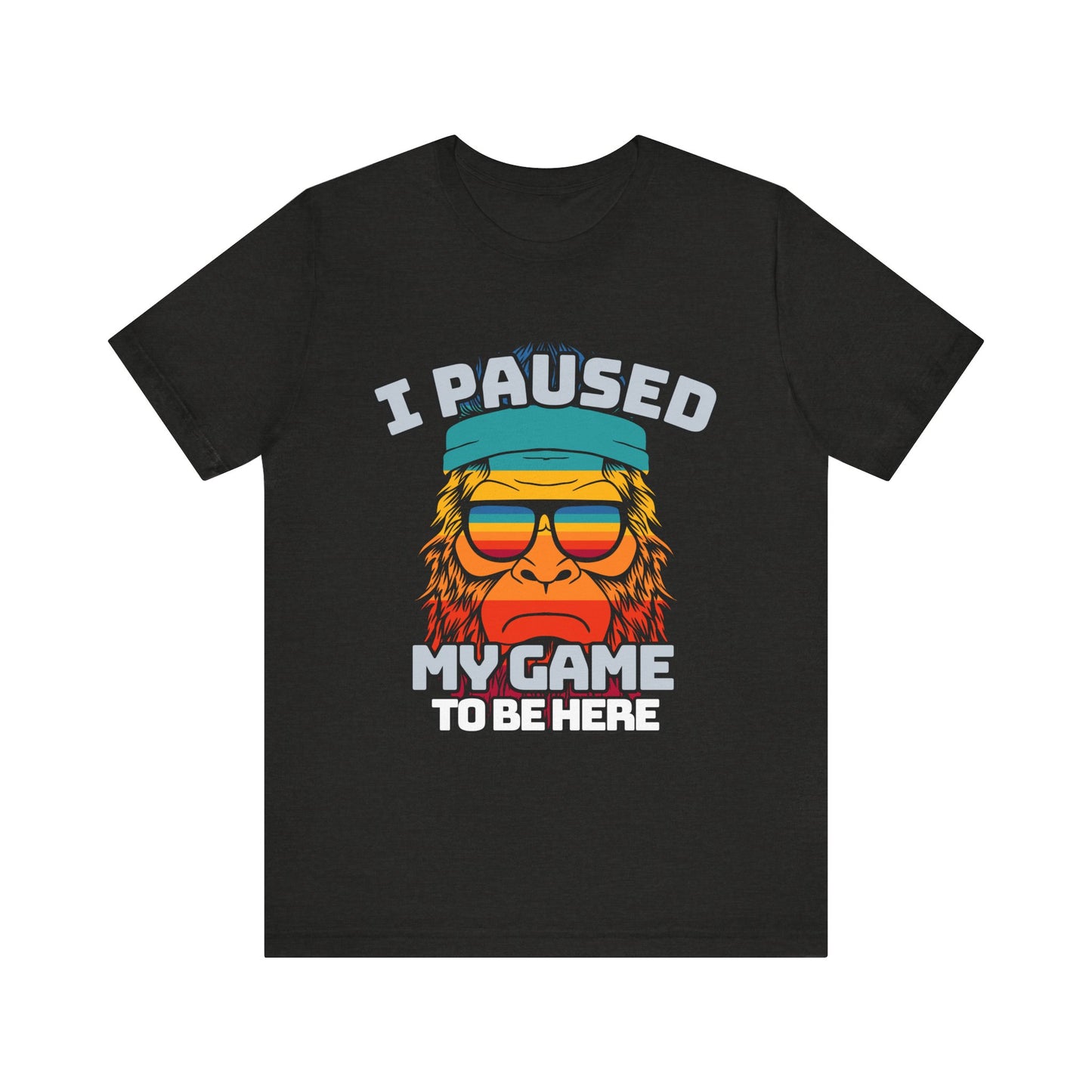 Funny Gamer Tee - I Paused My Game To Be Here, Gaming Shirt, Unisex T-Shirt, Gift for Gamers, Casual Summer Wear, Vintage Gaming Apparel