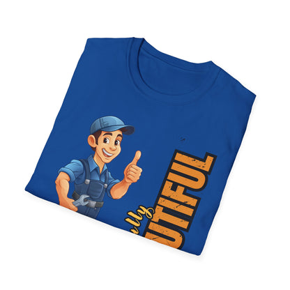 Plumber T-Shirt with Skillfully Beautiful Design, Funny Work T-Shirt, Great for Mechanics, Birthdays, or Casual Wear