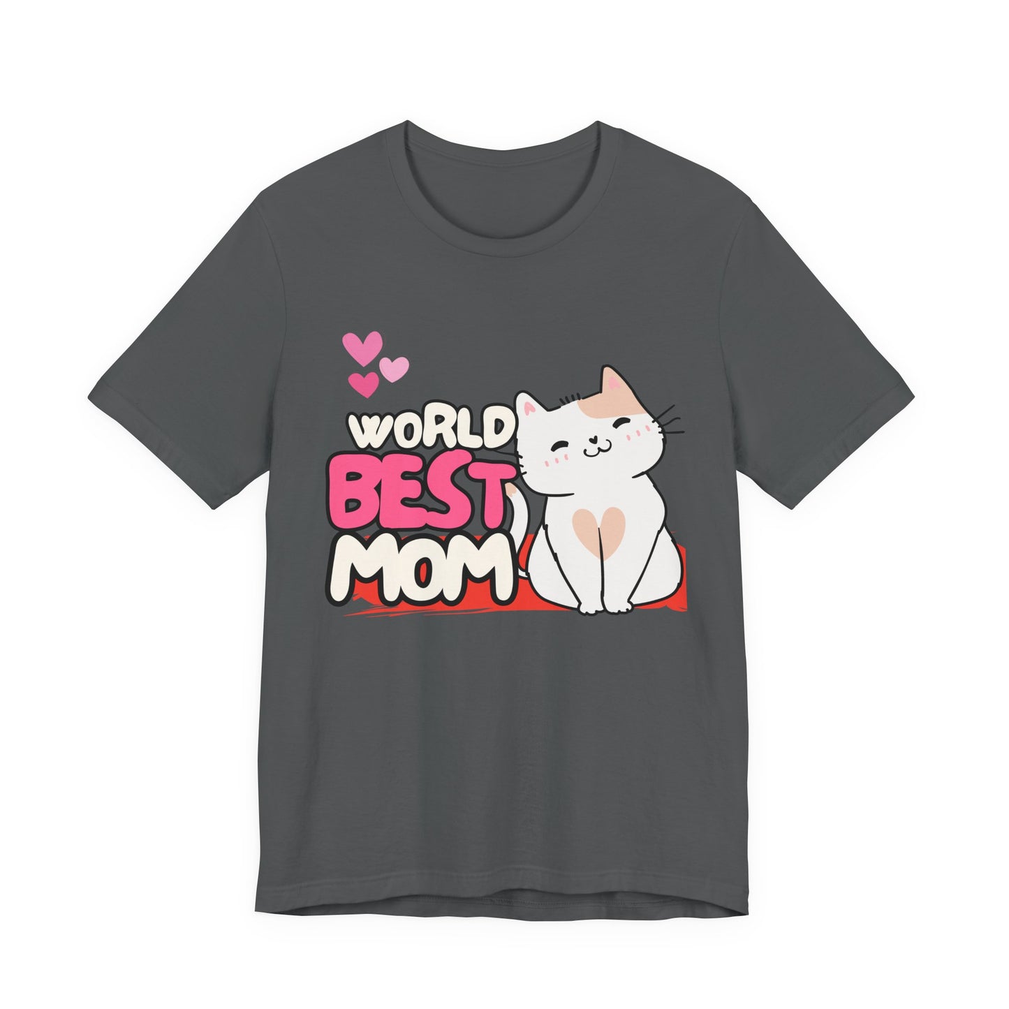 World's Best Mom Kitty Cat Tee, Unisex T-Shirt for Cat Lovers, Mother's Day Gift, Casual Wear, Kids and Moms Matching Shirts, Cute Pet Lover [...]