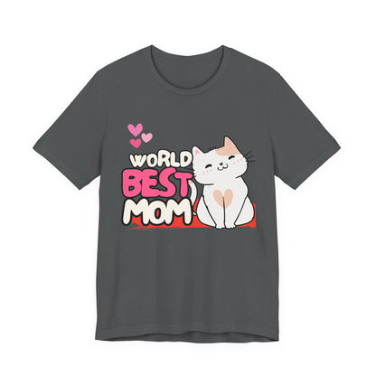 World's Best Mom Kitty Cat Tee, Unisex T-Shirt for Cat Lovers, Mother's Day Gift, Casual Wear, Kids and Moms Matching Shirts, Cute Pet Lover [...]