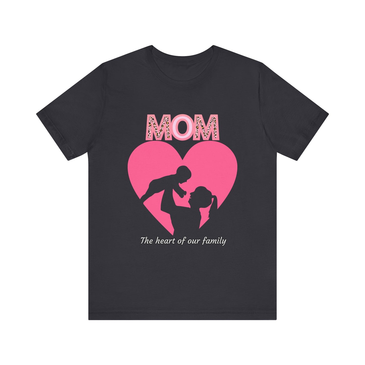 Mom Heart Unisex Tee | Gift for Mom, Mother's Day Shirt, Family Love T-Shirt, Heartwarming Apparel, Cute Mom Gift