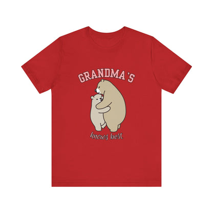 Grandma's Bears Unisex Short Sleeve Tee, Cute T-Shirt for Grandma, Gift for Grandparents, Birthday Gift, Family Matching Outfits