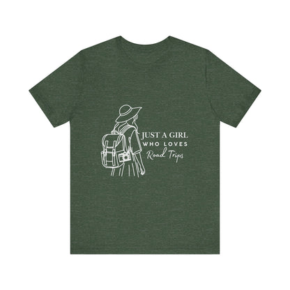 Adventure-Ready Tee for Girls | 'Just a Girl Who Loves Road Trips' | Travel Shirt, Vacation Outfit, Gift for Travelers, Summer [...]