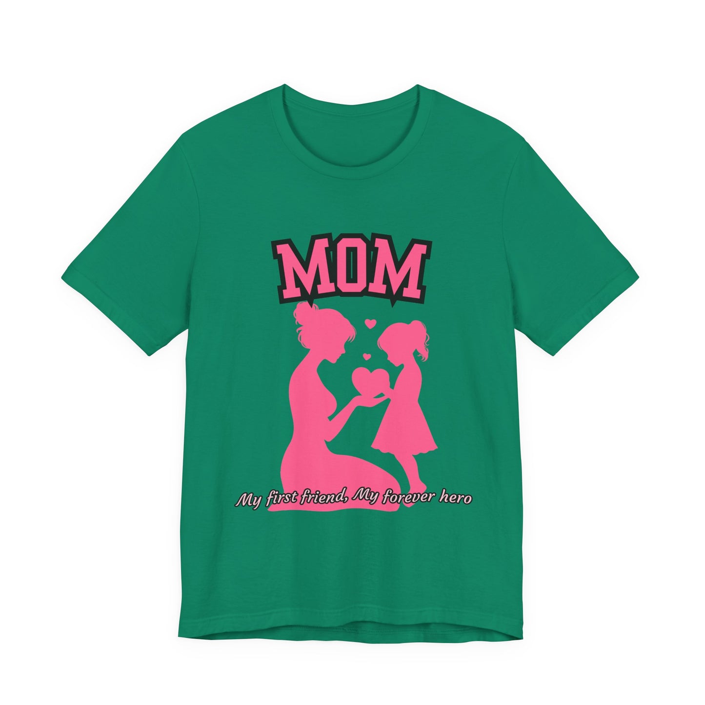 Mom and Daughter Love Tee | Unisex Jersey T-shirt for Mother's Day, Birthday Gift, Family Outing, Casual Wear, Heartwarming Gift