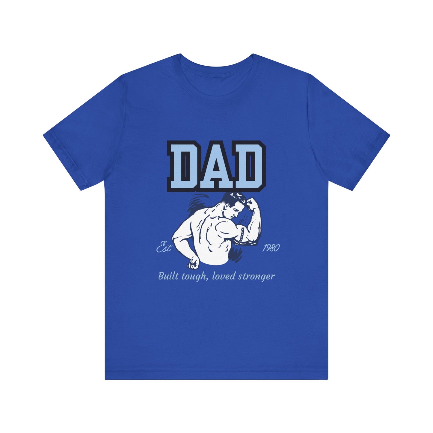 DAD Strong Unisex Jersey Tee, Father's Day Gift, Dad Humor Shirt, Comfortable Casual Top, Birthday Gift Tee, Everyday Wear