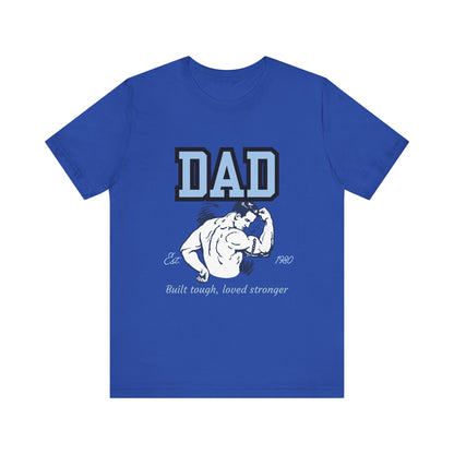DAD Strong Unisex Jersey Tee, Father's Day Gift, Dad Humor Shirt, Comfortable Casual Top, Birthday Gift Tee, Everyday Wear