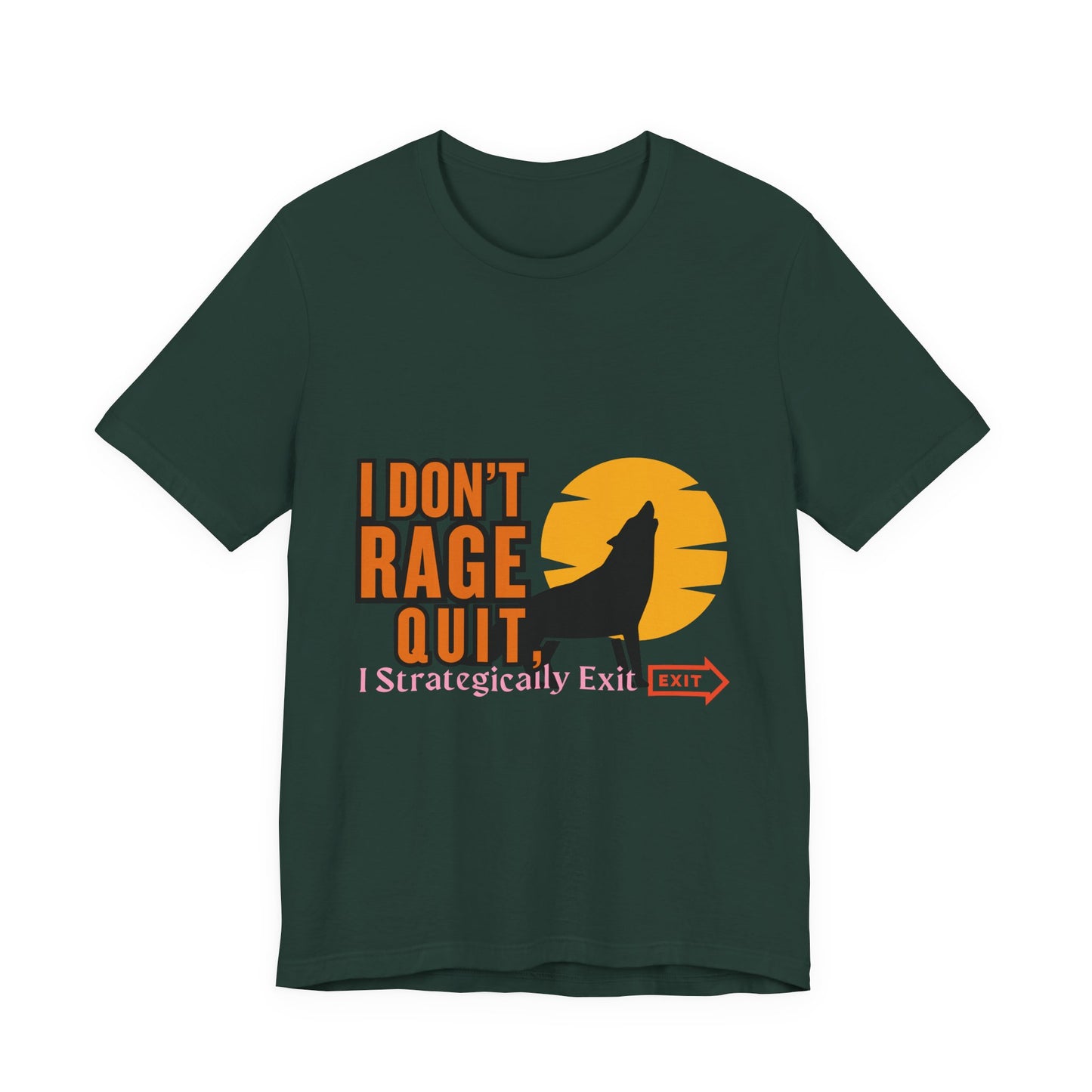 I Don't Rage Quit Unisex Tee, Gamer T-Shirt, Funny Graphic Tee, Casual Wear, Gift for Gamers