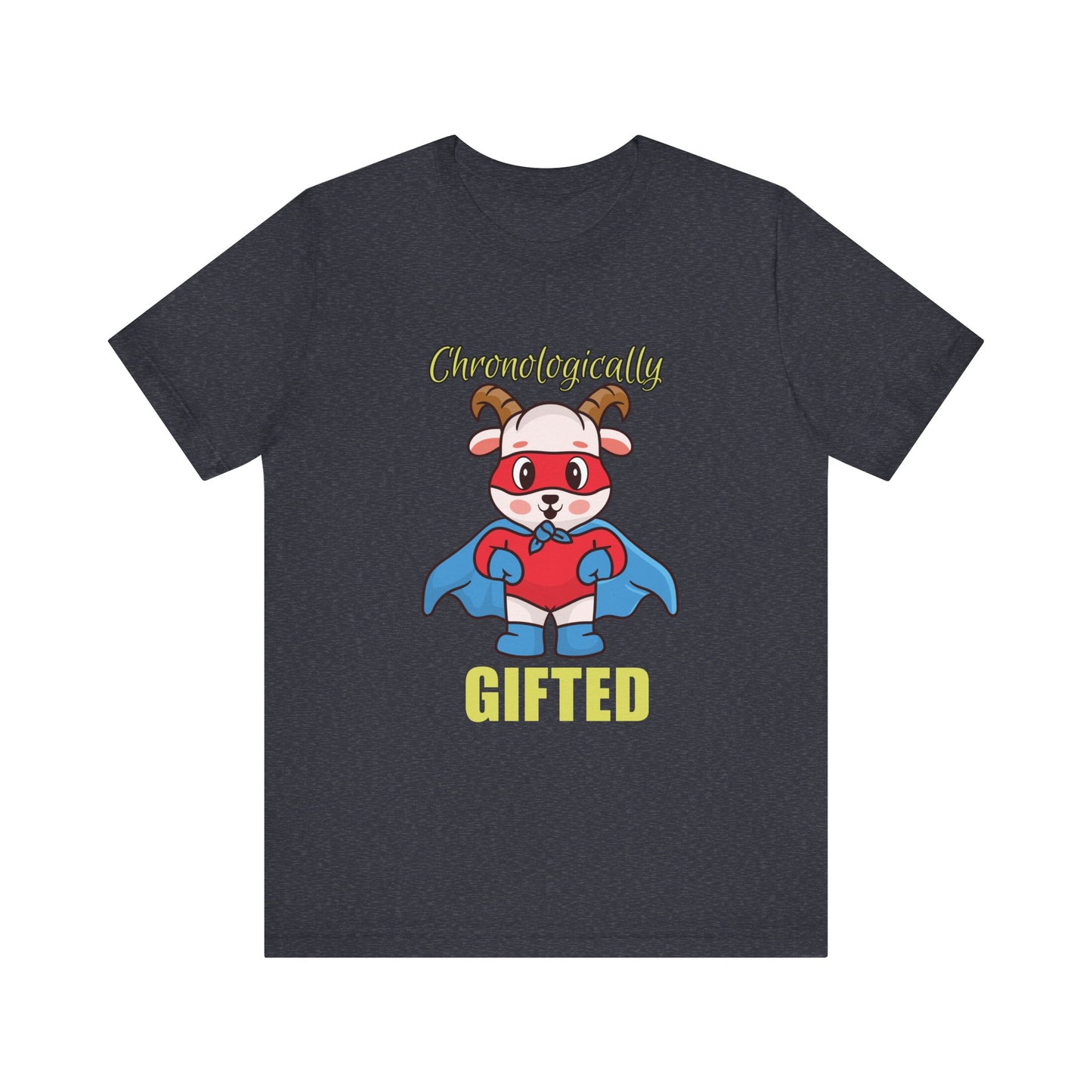 Chronologically Gifted Superhero Tee, Fun T-Shirt for Kids, Birthday Gift, Unisex Short Sleeve, Comfortable Casual Wear, Cute Pet [...]