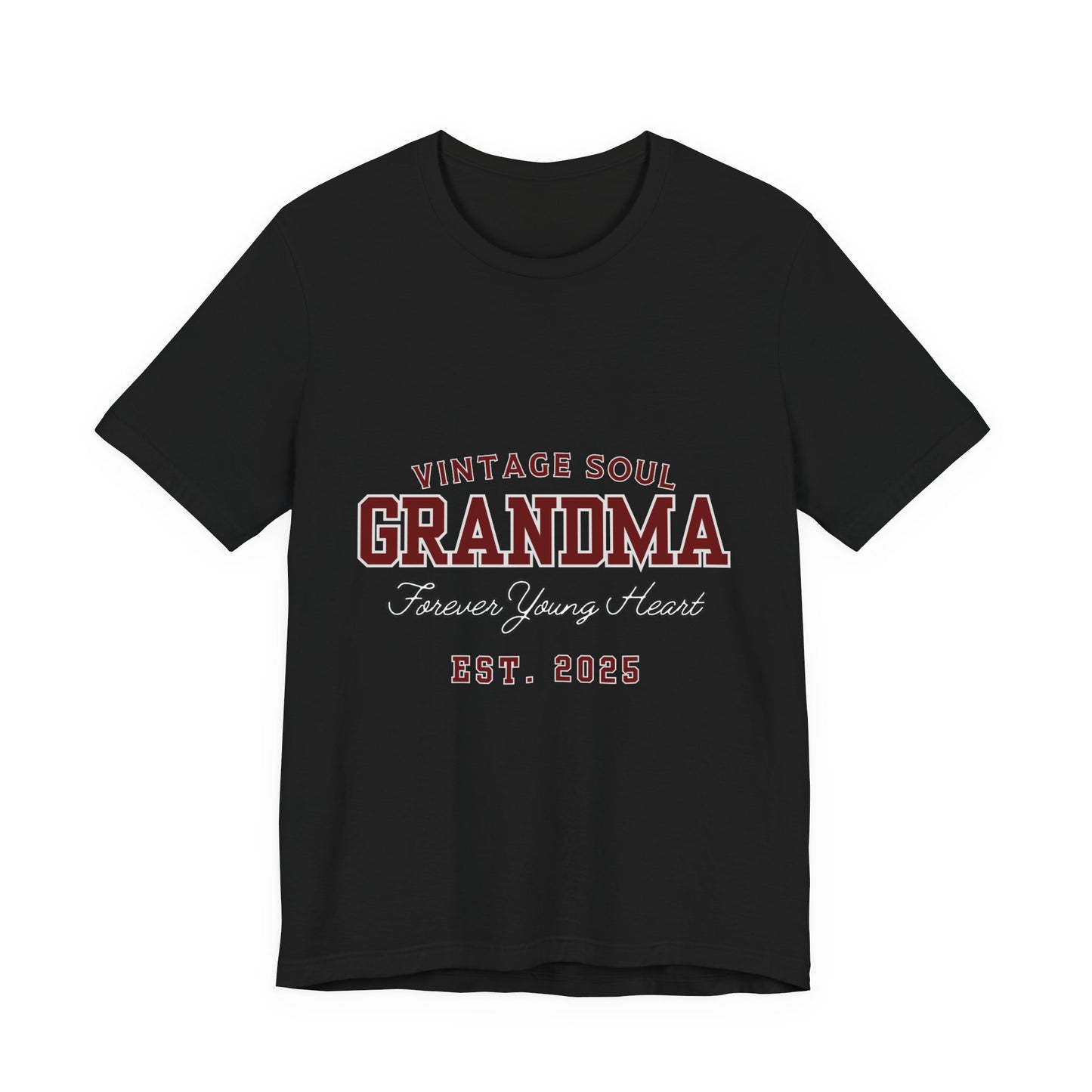Vintage Soul Grandma Tee - Forever Young Heart, Birthday Gift, Family Reunion, Mothers Day Gift, Cute Grandma Shirt