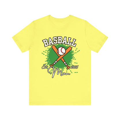 Baseball Mom Unisex Jersey Tee - Soft Cotton Shirt for Sports Enthusiasts, Great Gift for Mother's Day, Game Day Apparel, Team Spirit Wear