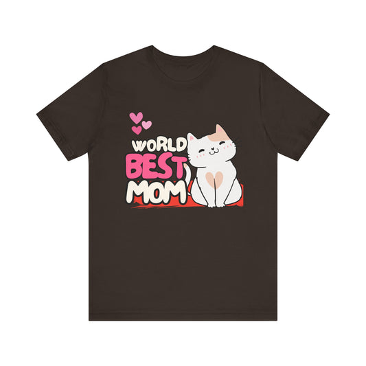 World's Best Mom Kitty Cat Tee, Unisex T-Shirt for Cat Lovers, Mother's Day Gift, Casual Wear, Kids and Moms Matching Shirts, Cute Pet Lover [...]