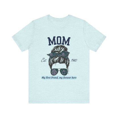 Mom Life Unisex Tee - Est. 1980, Gift for New Moms, Birthday Gift, Casual Wear, Mother's Day Shirt, Trendy Graphic T-Shirt