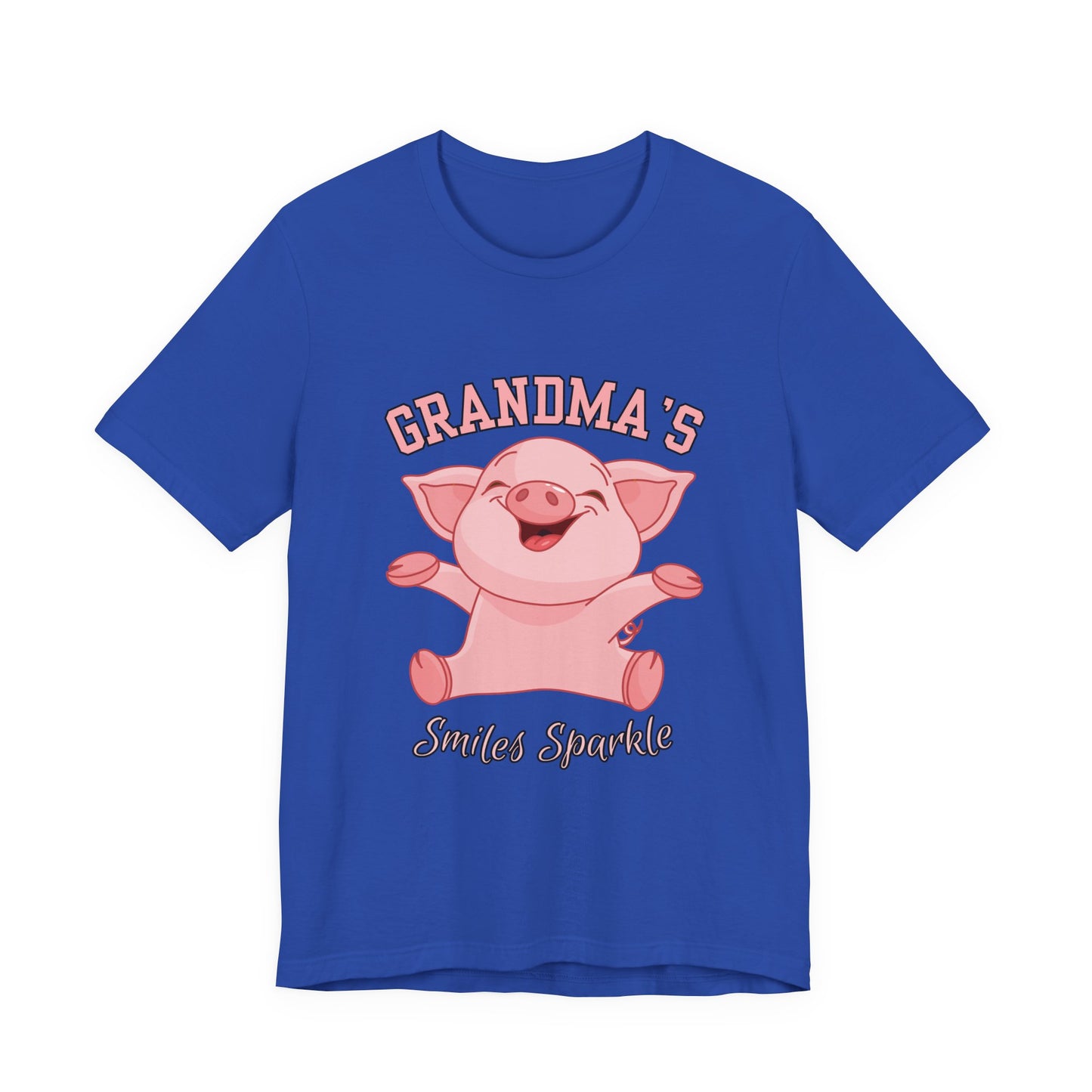 Grandma's Smiles Short Sleeve Tee, Cute Gift for Grandma, Family Gathering Shirt, Birthday Gift, Casual Wear, Fun Tee