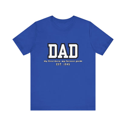 Dad Est. 1986 Unisex Tee - Gift for Father's Day, Birthday Tee, Casual Wear, Family T-Shirt, Dad's Day Out