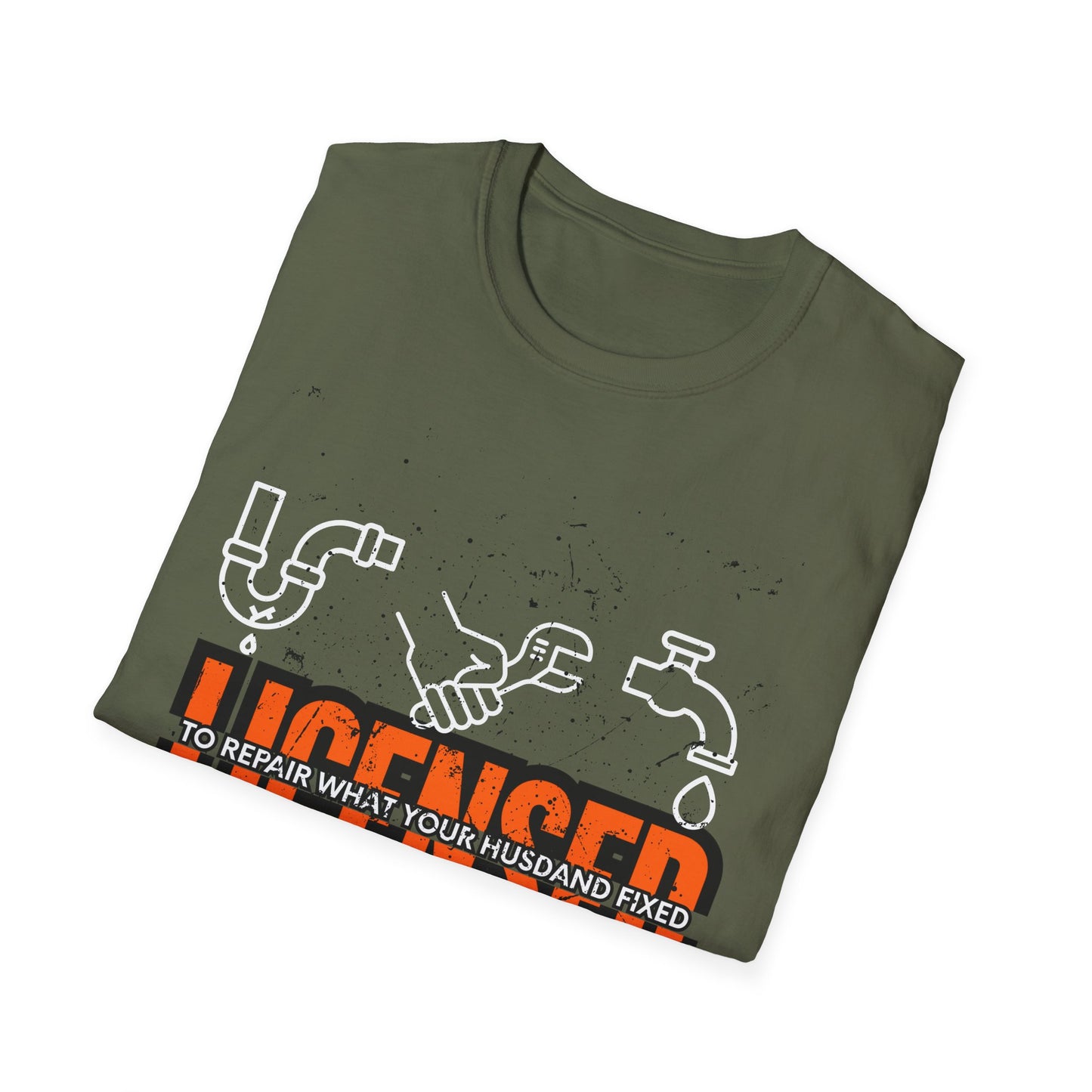 Licensed Repair Humor Unisex T-Shirt, Funny Gift for Handyman, Plumbing Lover, Homeowner Gift, Plumber T-shirt